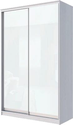 картинка 2-х дверный шкаф-купе с цветной пленкой Белый №10 2400 1500 420 от магазина КУПИ КУПЕ